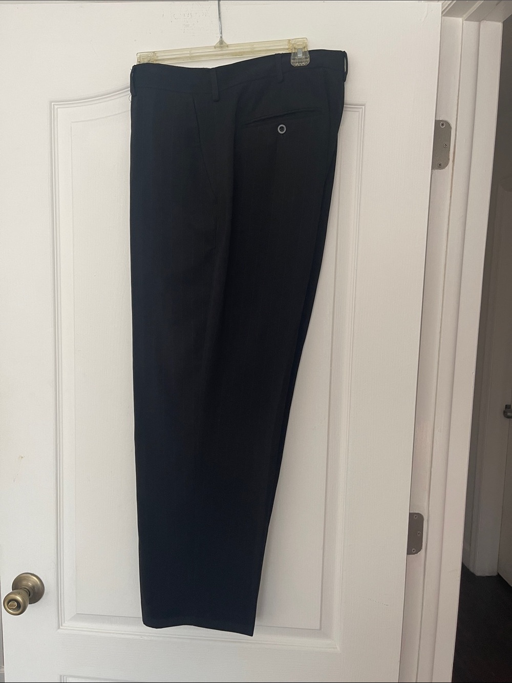 Alfani Men's Black Dress Pants - Straight Leg